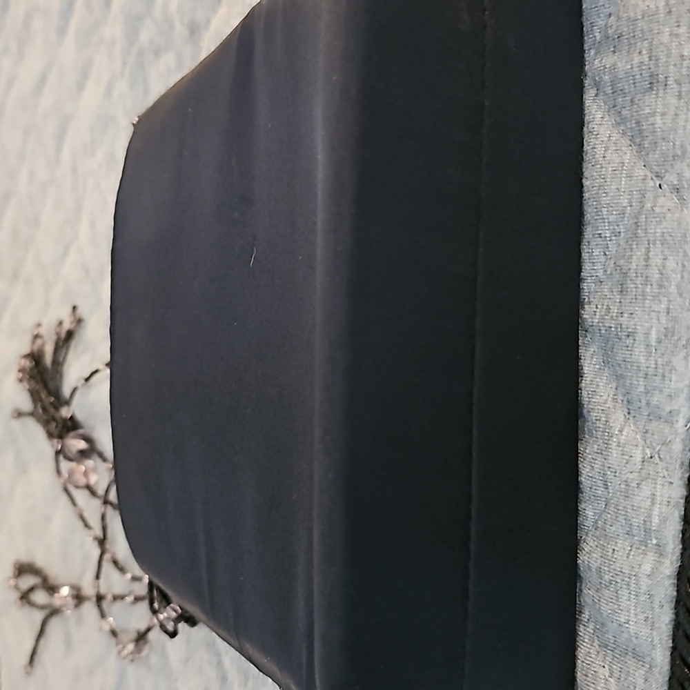 Elegant Black Beaded Mini Bag - Picture 4 of 4